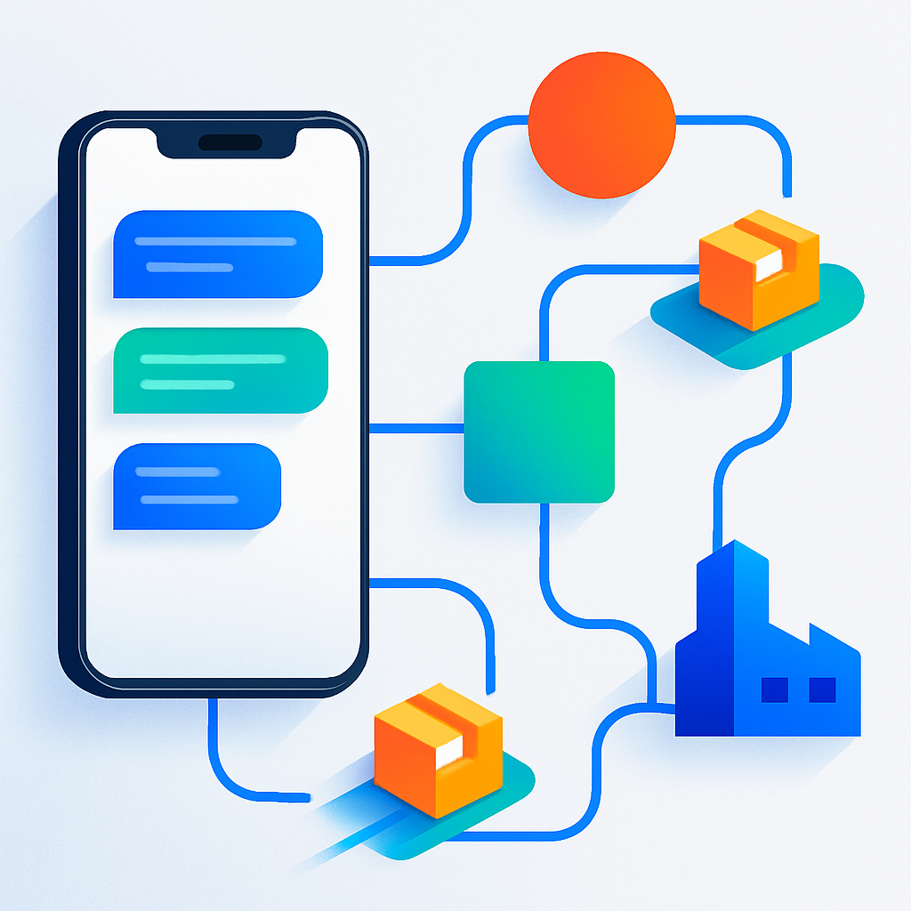 Text Steps Hero Illustration