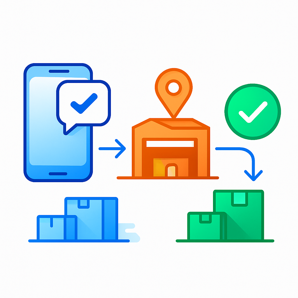 Text Steps Process flow Illustration