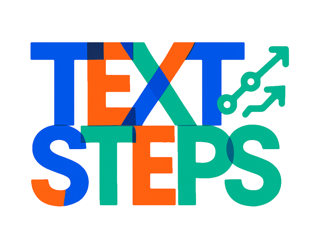 Text Steps Logo